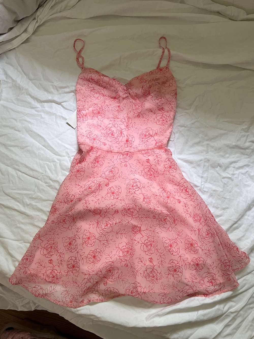 Urban Outfitters Pink Floral Mini Dress